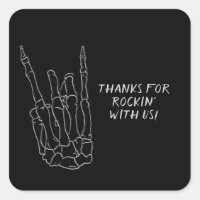 Skeleton Hand Rock Star Black Birthday Party