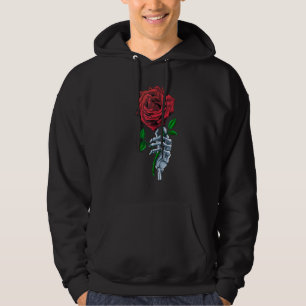 Skeleton Hand Roses Flower Skeleton And Garden Hoodie