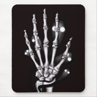 Skeleton Hand With Creepy Ghosts Gothic Mouse Mat