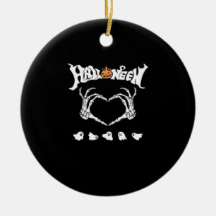 Skeleton Hand With , Halloween Design Ceramic Tree Decoration