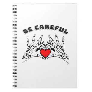 Skeleton Hand With Heart Classic Notebook