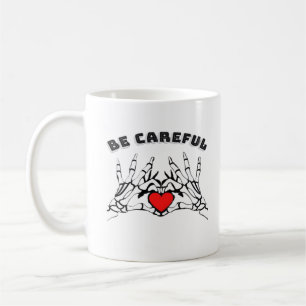 Skeleton Hand With Heart Classic Style Coffee Mug