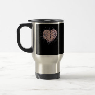 Skeleton Hand With Heart Classic Travel Mug
