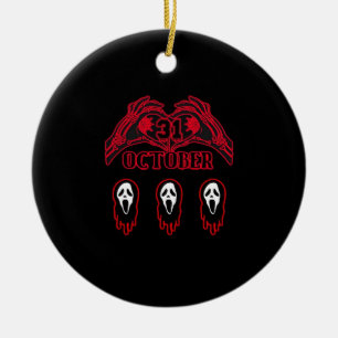 Skeleton Hands 31/10 Classic Ceramic Tree Decoration