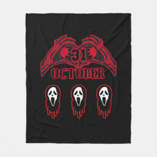 Skeleton Hands 31/10 Classic Fleece Blanket