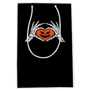 Skeleton Hands A Spooky Halloween Heart Classic Medium Gift Bag