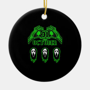 Skeleton Hands Classic Design Ceramic Tree Decoration
