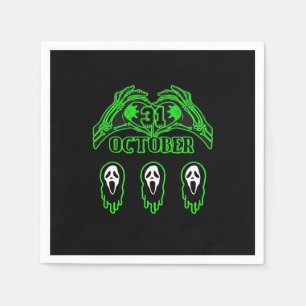 Skeleton Hands Classic Design Napkin