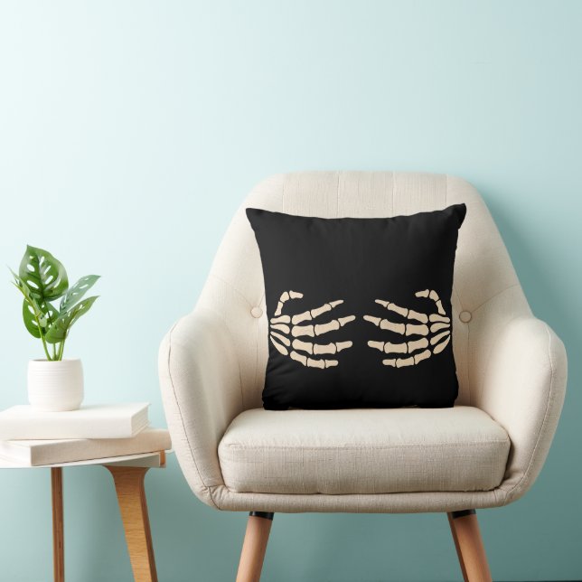 Skeleton Hands Cold to the Bone Coffee Mug Cushion (Chair)