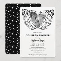 Skeleton Hands Fall Couples Shower with Photo