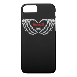 Skeleton Hands Folded In A Heart. Funny Halloween  iPhone 8/7 Case