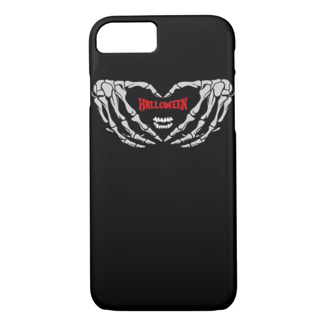 Skeleton Hands Folded In A Heart. Funny Halloween  Case-Mate iPhone Case (Back)
