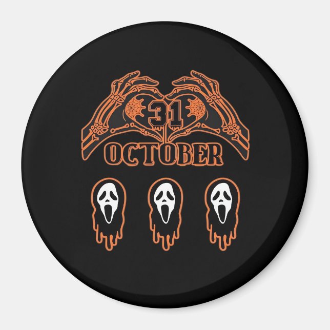 Skeleton Hands For Classic Halloween Magnet (Front)