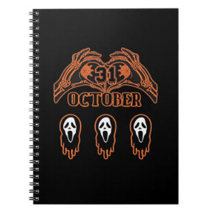 Skeleton Hands For Classic Halloween Notebook