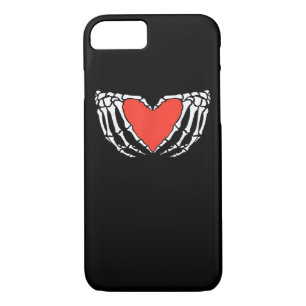 Skeleton Hands Forming Heart – Creepy Gothic Hallo iPhone 8/7 Case