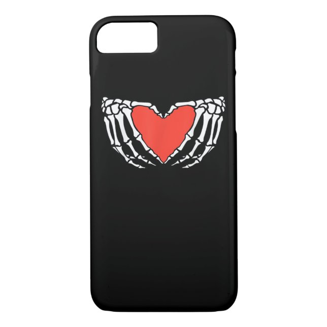 Skeleton Hands Forming Heart – Creepy Gothic Hallo Case-Mate iPhone Case (Back)