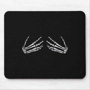 Skeleton Hands Funny Retro Halloween Costume Outfi Mouse Mat