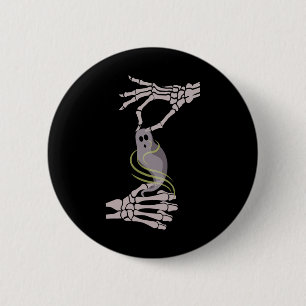 Skeleton Hands Ghost Spooky Halloween 6 Cm Round Badge
