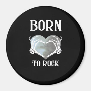 Skeleton Hands Grey Heart Graphic For Classic Magnet