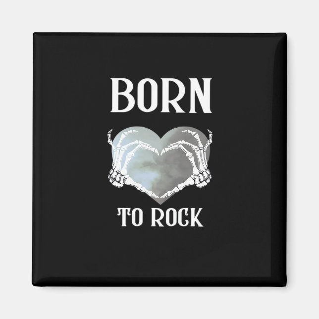 Skeleton Hands Grey Heart Graphic For  Classic Magnet (Front)