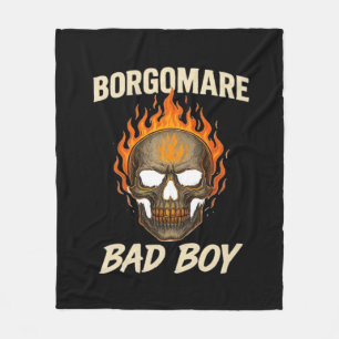 Skeleton Hands Heart Bold Graphic Style Fleece Blanket