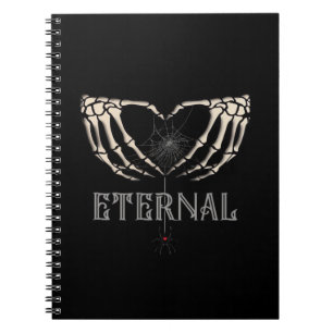 Skeleton Hands Heart Classic Notebook