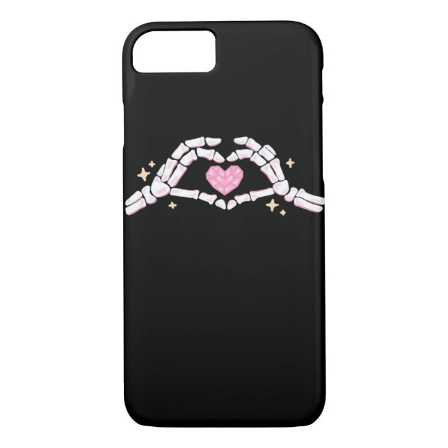 Skeleton Hands Heart Funny Case-Mate iPhone Case (Back)