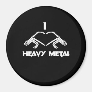 Skeleton Hands Heart  - Funny Halloween Magnet