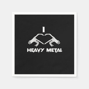 Skeleton Hands Heart  - Funny Halloween Napkin