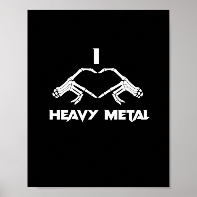 Skeleton Hands Heart  - Funny Halloween Poster (Front)