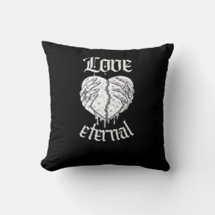 Skeleton Hands Heart Gothic Classic  Cushion