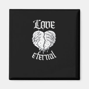 Skeleton Hands Heart Gothic Classic  Magnet