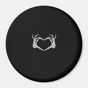 Skeleton Hands Heart Graphic Bold Impression Magnet