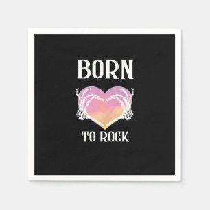 Skeleton Hands Heart Graphic For Classic Napkin