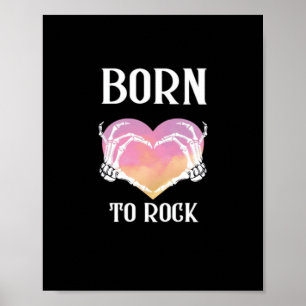 Skeleton Hands Heart Graphic For Classic Poster