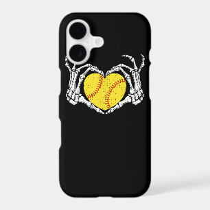 Skeleton Hands Heart Halloween Costume Softball