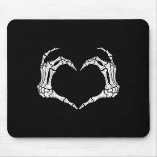 Skeleton Hands Heart Halloween Rock Costume Men Wo Mouse Mat