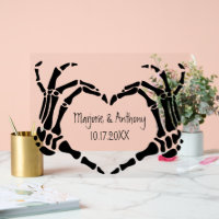 Skeleton Hands Heart Shape Custom