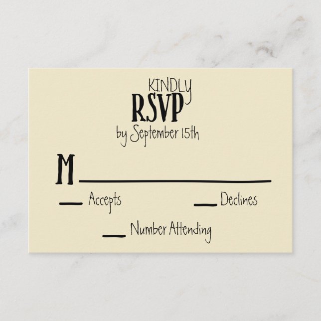 Skeleton Hands Heart Shape Wedding RSVP Enclosure Card (Front)