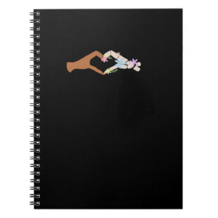 Skeleton Hands Heart Show Basic Notebook