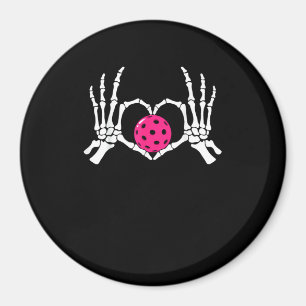 Skeleton Hands Heart Sign Funny Pickle Valentine's Magnet