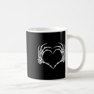 Skeleton Hands Heart Sign Halloween Costume Men Wo Coffee Mug