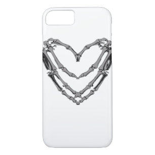 Skeleton Hands Heart Sign Retro Halloween Costume  iPhone 8/7 Case