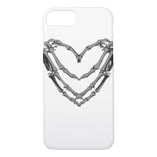 Skeleton Hands Heart Sign Retro Halloween Costume  Case-Mate iPhone Case (Back)