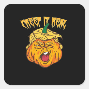 Skeleton Hands Heart Sign Retro Halloween Costume Square Sticker