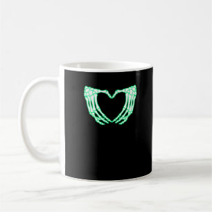 Skeleton Hands, Heart, Xray Halloween Costume Coffee Mug