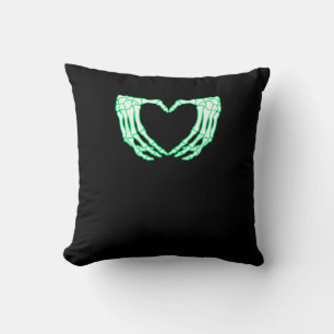 Skeleton Hands, Heart, Xray Halloween Costume Cushion