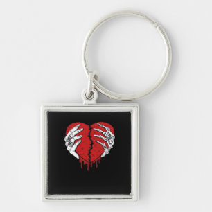 Skeleton Hands Hearts Classic Trending Key Ring