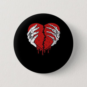 Skeleton Hands Hearts Classic Trending Style 6 Cm Round Badge