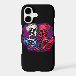 Skeleton Hands Holding Heart Retro Tattoo Style